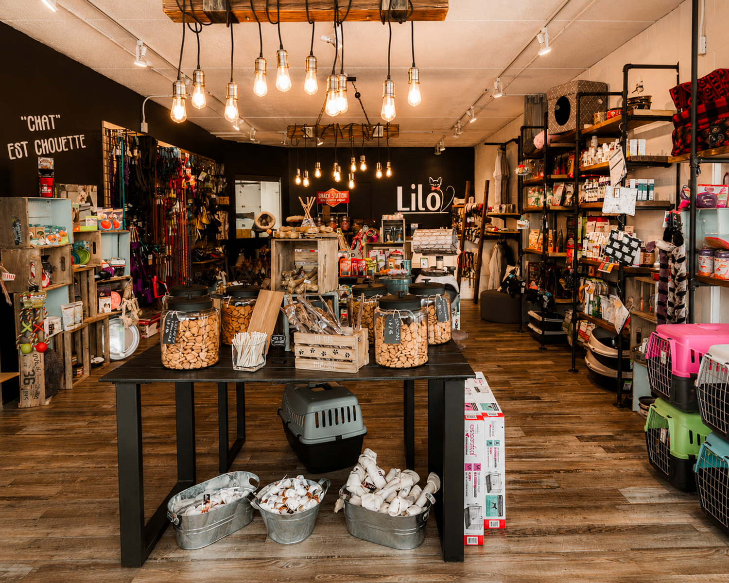 Intérieur de la boutique